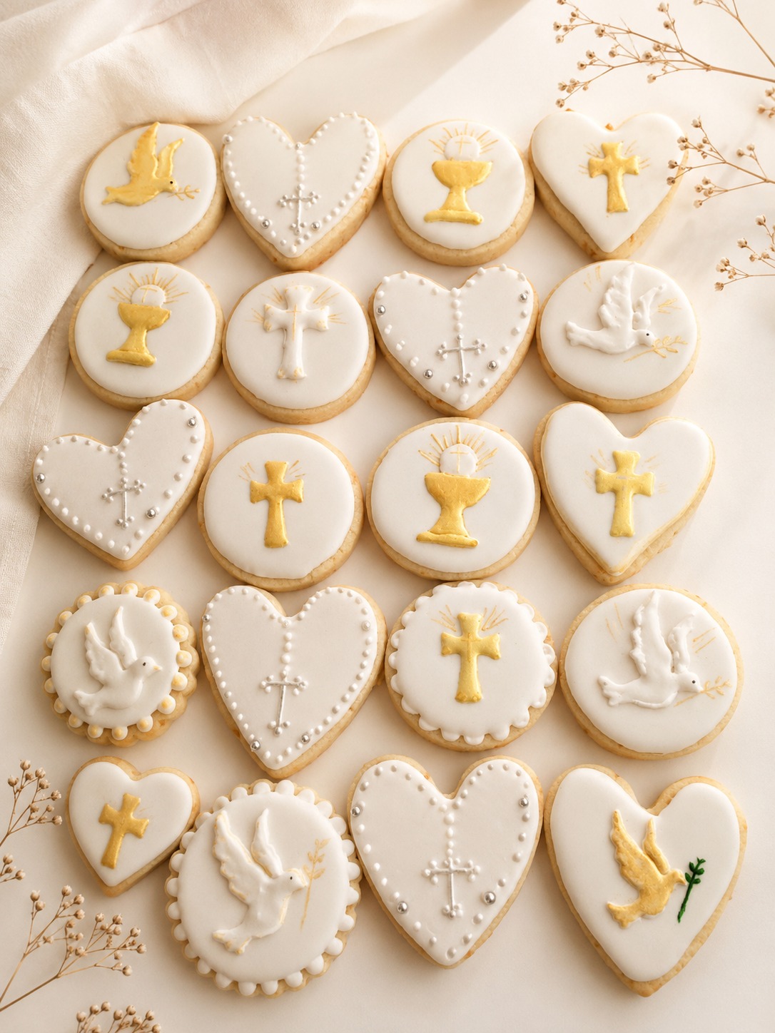Galletas de Bautizo Elegantes