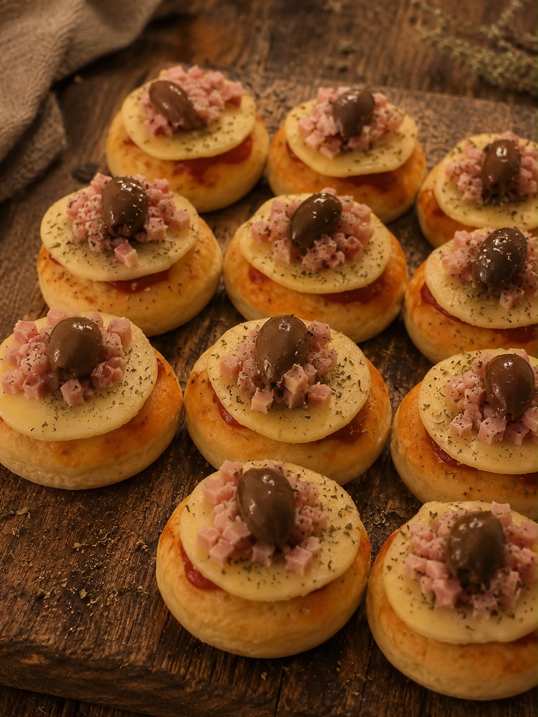 Mini Pizzas Cóctel